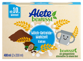 Alete bewusst Milch-Getreide-Mahlzeit Kakao