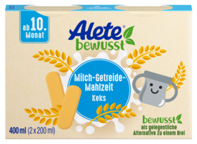 Alete bewusst Milch-Getreide-Mahlzeit Keks