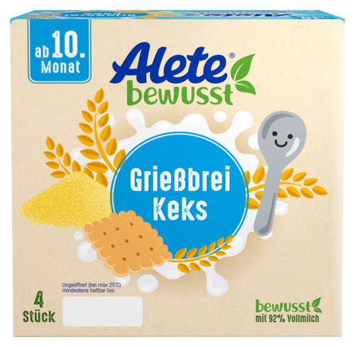 Alete bewusst Dessert Griessbrei Keks