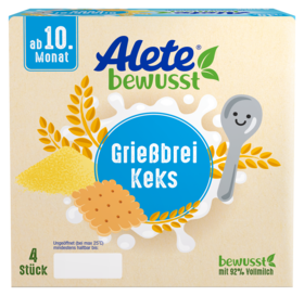 Alete bewusst Dessert Griessbrei Keks