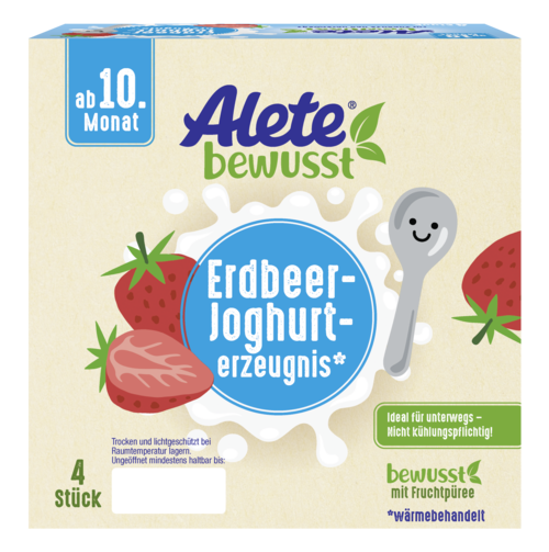 Alete bewusst Dessert Joghurt Erdbeere