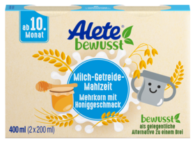 Alete bewusst Milch-Getreide-Mahlzeit Mehrkorn Honig