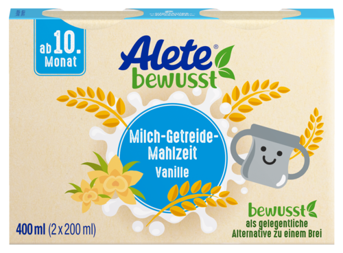 Alete bewusst Milch-Getreide-Mahlzeit Vanille