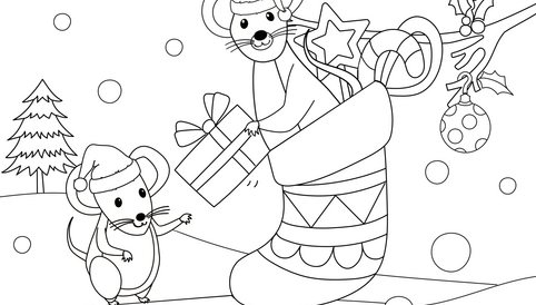  Alete bewusst Ausmalvorlage Gartenfreunde Weihnachten