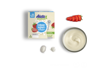 Alete bewusst Zusammensetzung Dessert Joghurt Erdbeere