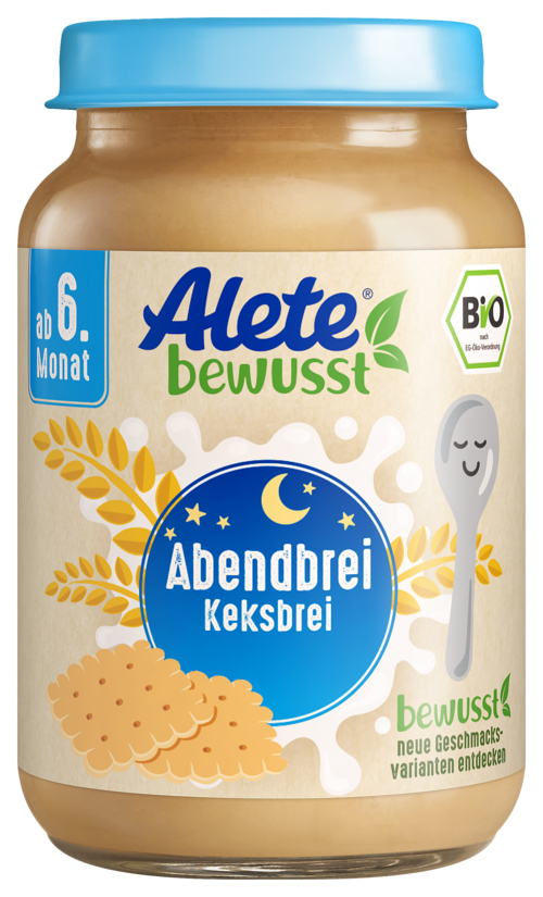 Alete bewusst Gläschen Abendbrei Keksbrei
