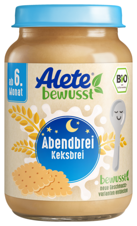 Alete bewusst Gläschen Abendbrei Keksbrei