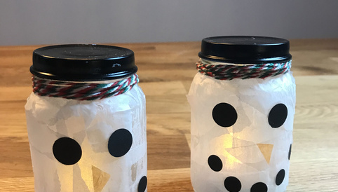 Alete bewusst DIY Schneemann Licht