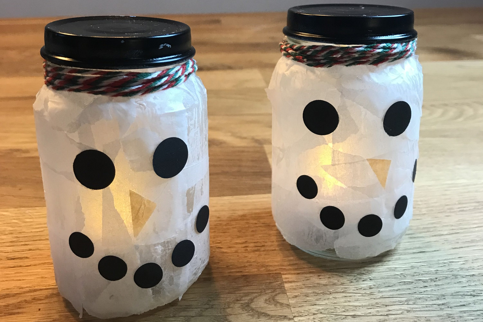 Alete bewusst DIY Schneemann Licht