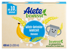 Alete bewusst Milch-Getreide-Mahlzeit Banane