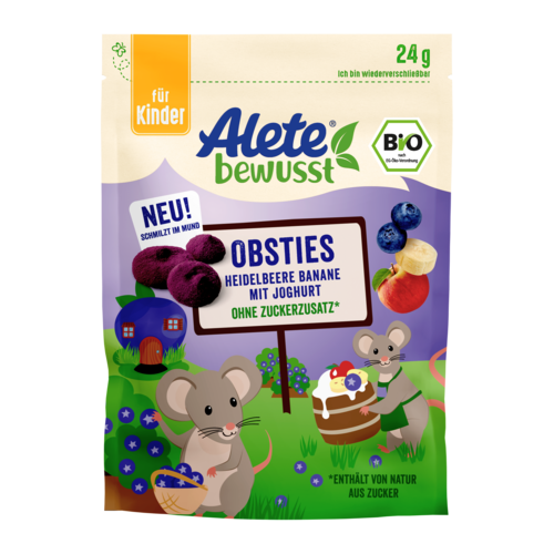 Alete bewusst Bio Obsties Heidelbeer Joghurt