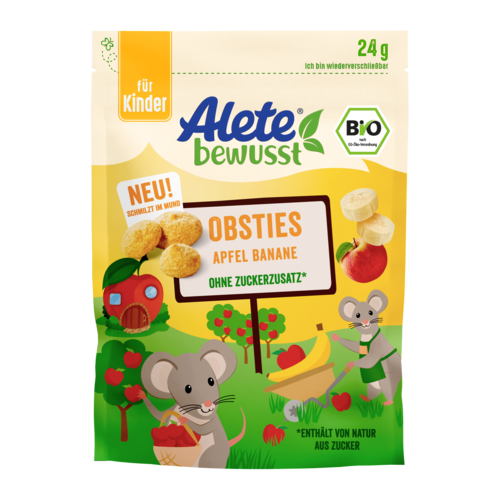 Alete bewusst Bio Obsties Apfel Banane